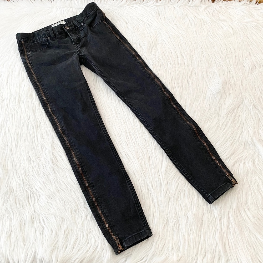 Free People Black Skinny Jean